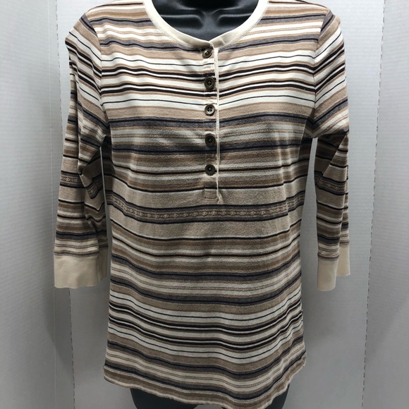 Lauren Ralph Lauren top medium brown/ beige - Picture 1 of 4